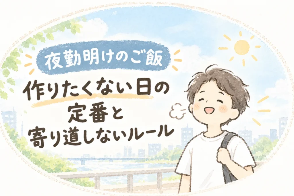 夜勤明けのご飯